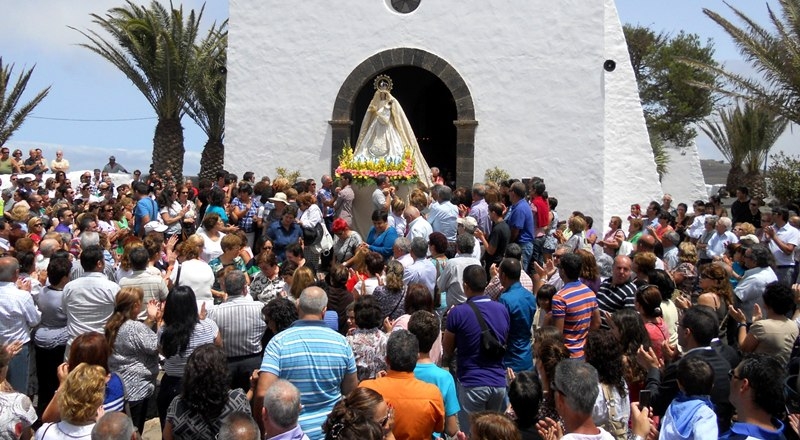 Un momento de la procesión, este pasado domingo.