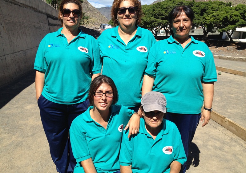 Las integrantes del equipo campeón.