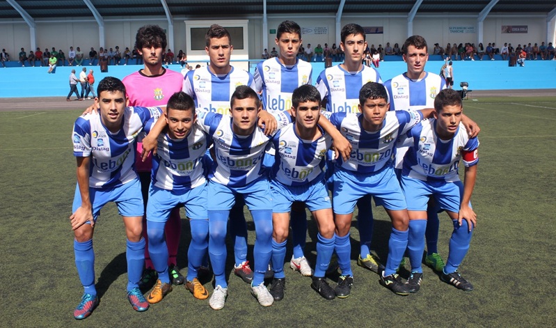 Alineación del equipo juvenil nacional del Tahíche, en su último partido en casa.