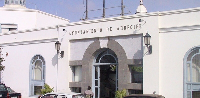 Fachada del Ayuntamiento de Arrecife.