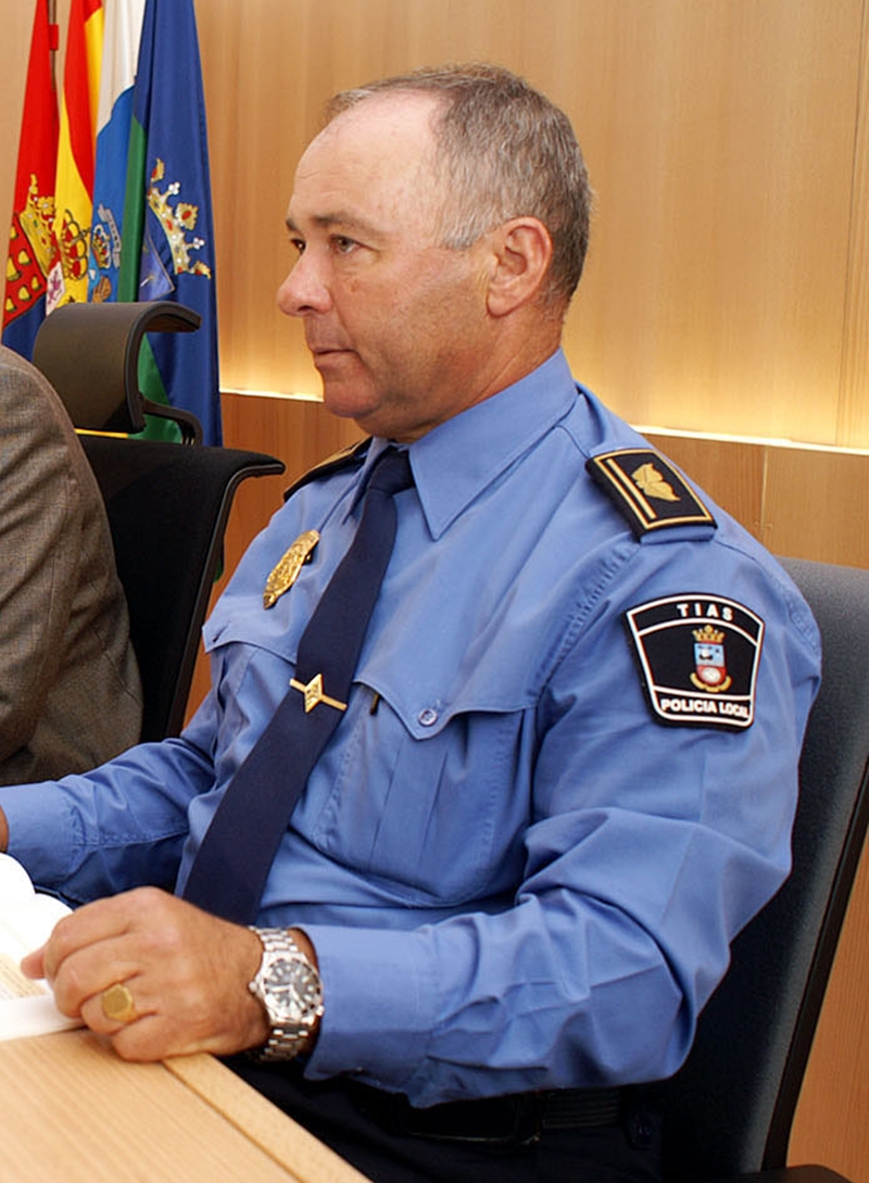 El jefe de la Policía Local de Tías, Domingo Francisco Hernández.