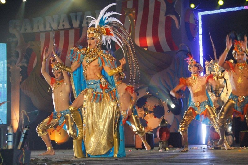 Drag Xoul, durante la Gala del Carnaval de Arrecife 2012.