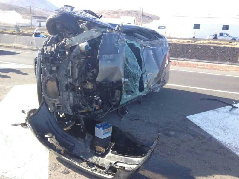 Un coche da varias vueltas de campana en un accidente ocurrido en la LZ ...