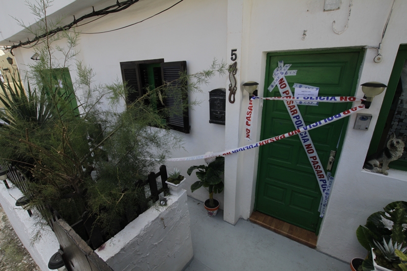 La vivienda familiar en la que se encontraron los restos de la joven Verónica.