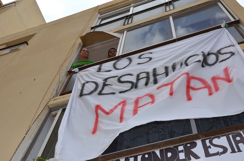 Caty y su hijo fueron desahuciados el pasado 20 de septiembre en Arrecife.