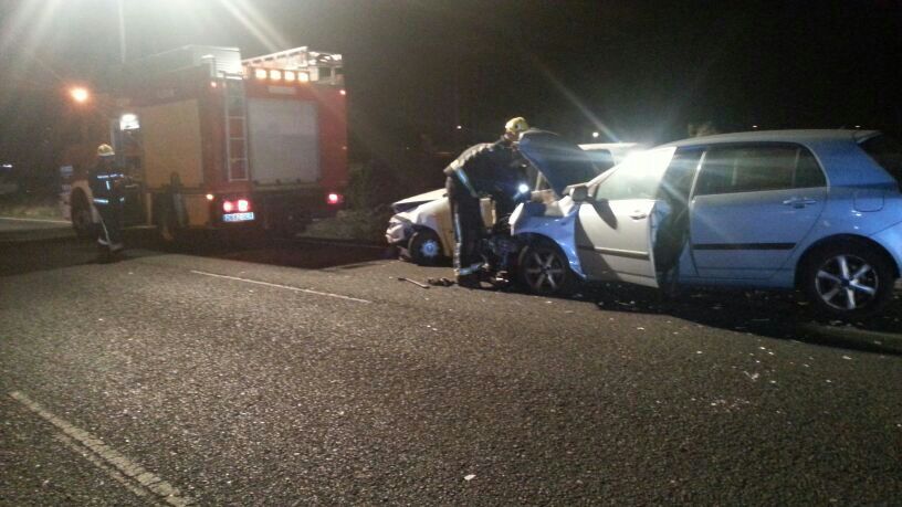 Hasta la zona se desplazaron los bomberos.