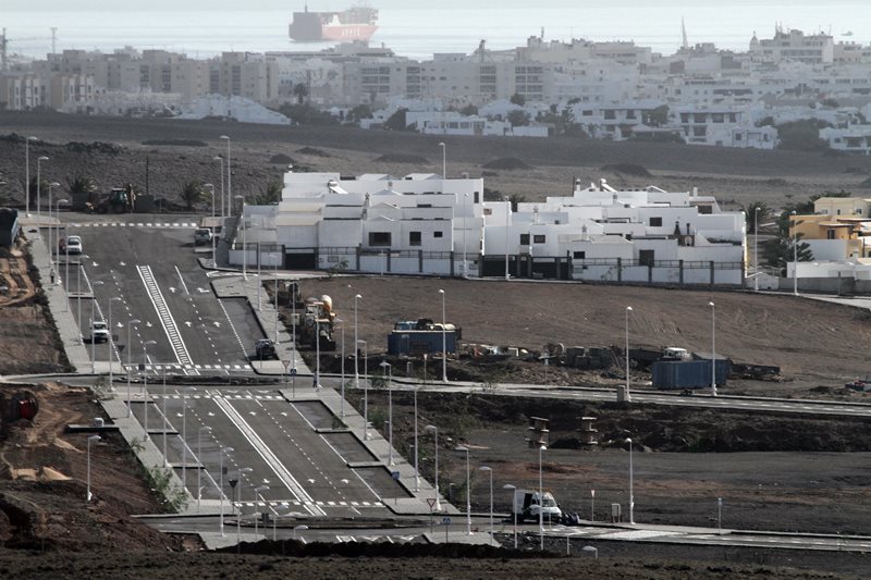 Imagen de la zona industrial de Playa Honda.