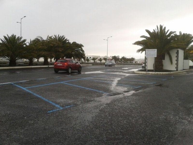 La lluvia llegaba de madrugada a Lanzarote.