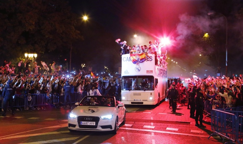 Audi celebró la Décima con el Real Madrid.