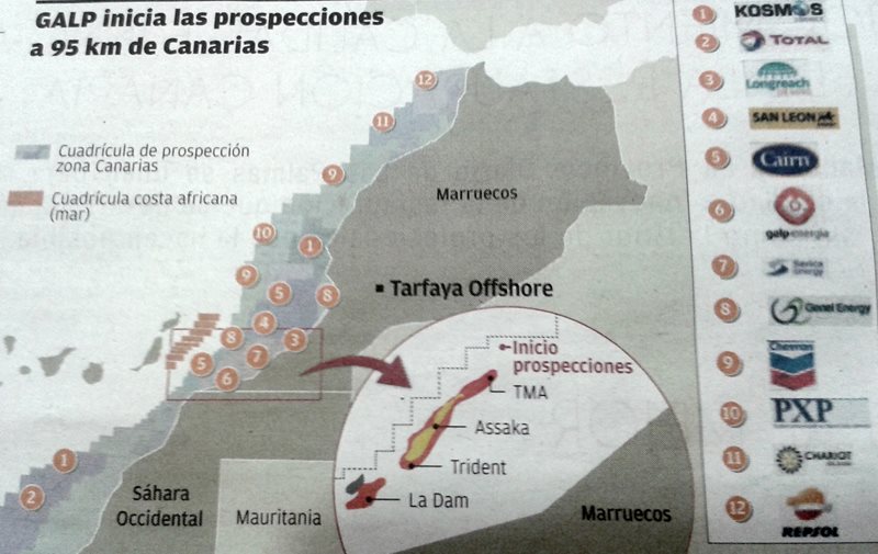 Mapa explicativo publicado en La Provincia.