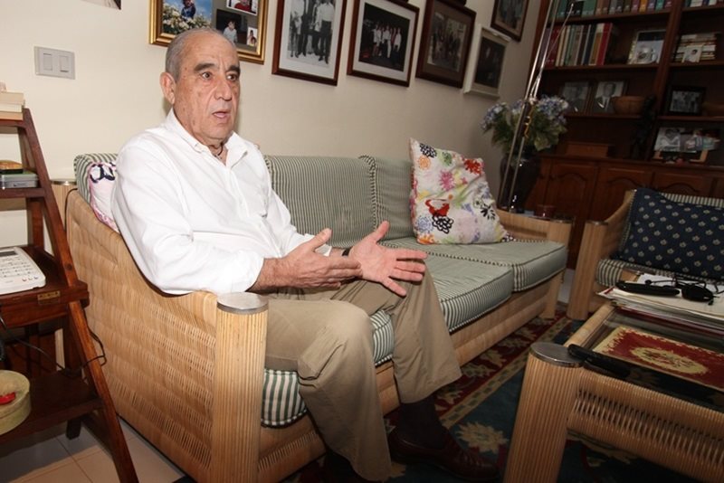 Dimas Martín, en su casa de Guatiza.