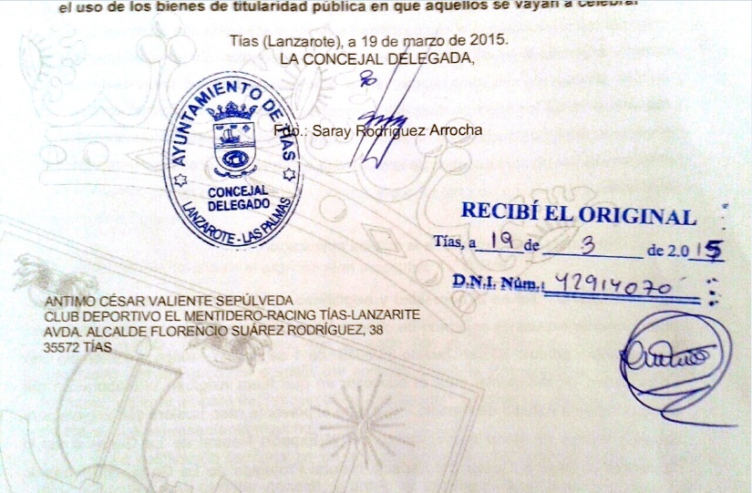 Nuevo requerimiento que hace el Consistorio.