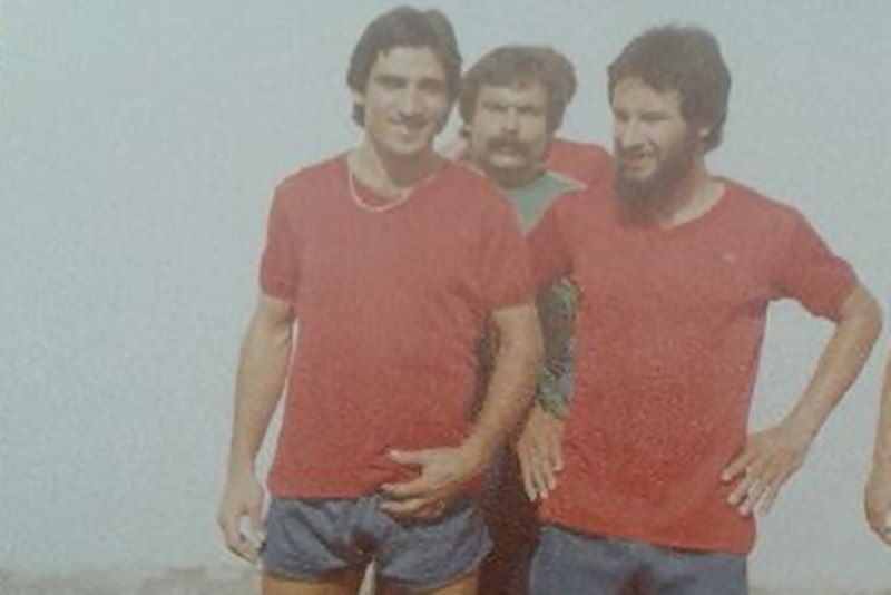 De izquierda a derecha: Lito, Mariano García y Juan Grimón.