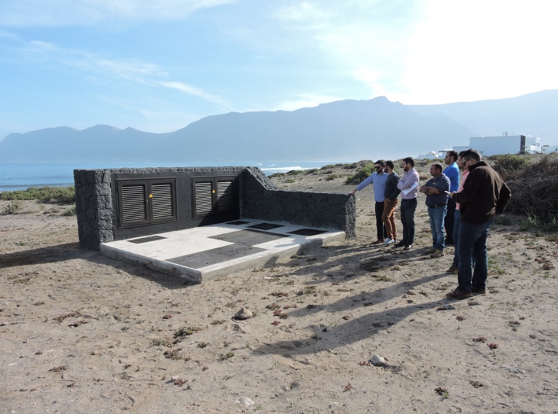 La nueva estación de bombeo de aguas residuales.