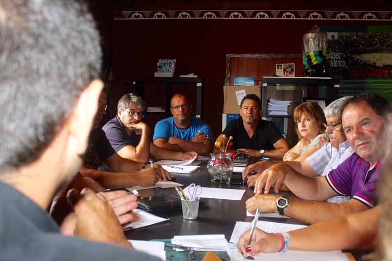 La Junta de Gobierno mantuvo su encuentro en el museo de la Lucha Canaria