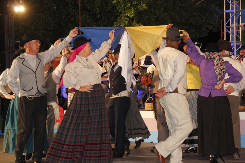 Coreografías del folklore popular sobre el escenario