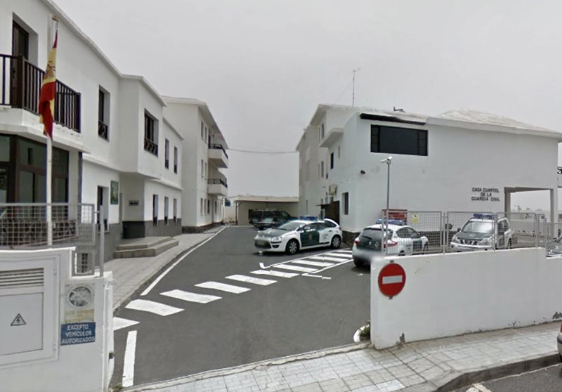 Cuartel de la Guardia Civil de Tías, donde Manuel Arbesú estaba destinado.