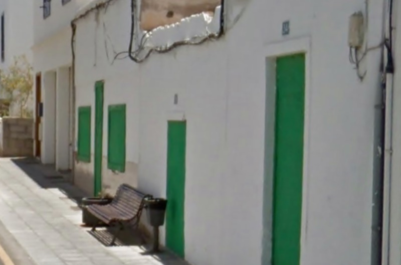 Estado de las viviendas antes de ser demolidas.