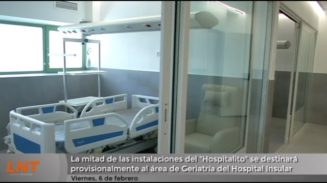 La mitad de las instalaciones del "Hospitalito" se destinará al área de Geriatría del Hospital Insular