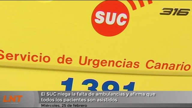 El SUC niega la falta de ambulancias y afirma que todos los pacientes son asistidos