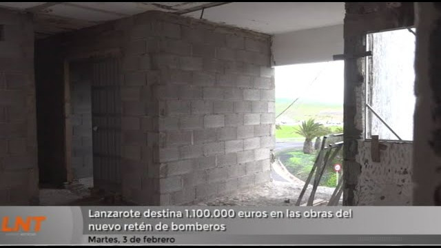 Lanzarote destina 1,1 millones a las obras del nuevo retén de bomberos