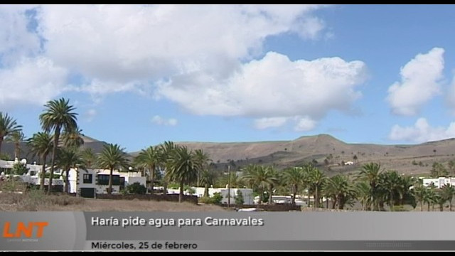 Haría pide agua para Carnavales