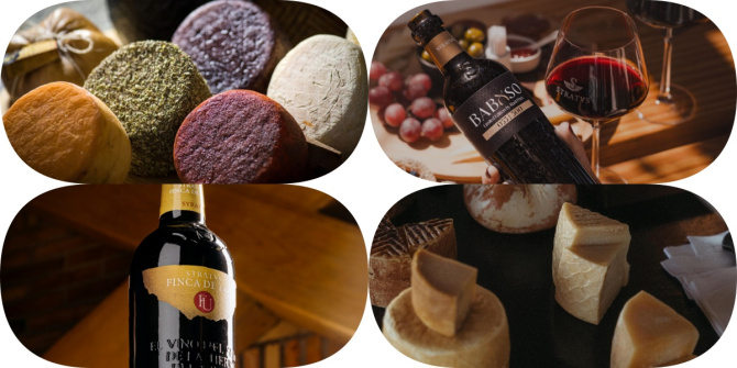 quesos deliciosos y vinos aún mejor