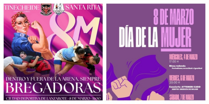 La Concejalía de Cultura del Ayuntamiento de Arrecife, que dirige Abigail González, se suma a la programación organizada con motivo del 8 de marzo, Día Internacional de las Mujeres, impulsada junto al Área de Bienestar Social, Igualdad e Inmigración, coordinada por Maite Corujo, con la organización de dos conciertos que tendrán como escenario la Casa de la Cultura Agustín de la Hoz. La edil de Cultura ha destacado que La Concejalía de Cultura del Ayuntamiento de Arrecife, que dirige Abigail González, se suma a la programación organizada con motivo del 8 de marzo, Día Internacional de las Mujeres, impulsada junto al Área de Bienestar Social, Igualdad e Inmigración, coordinada por Maite Corujo, con la organización de dos conciertos que tendrán como escenario la Casa de la Cultura Agustín de la Hoz. La edil de Cultura ha destacado que