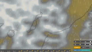 Lunes cubierto de nubes en Lanzarote 