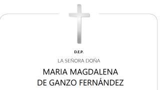 D.E.P María Magdalena de Ganzo Fernández 
