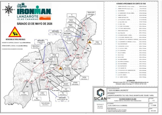 Recorrido, cortes y horarios del Ironman de Lanzarote 2026 Recorrido, cortes y horarios del Ironman de Lanzarote 2026