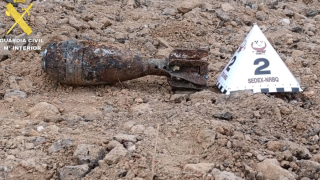 Desactivado un proyectil de mortero hallado durante unas obras en Tiagua