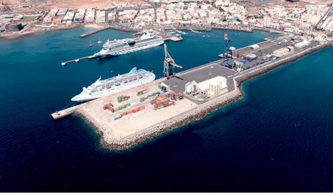 Línea marítima Tarfaya Puerto del Rosario