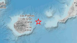 Se registra un terremoto de 3,9 entre Gran Canaria y Fuerteventura