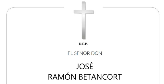 D.E.P. José Ramón Betancort