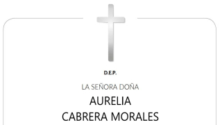 Fallece Aurelia Cabrera Morales a los 83 años