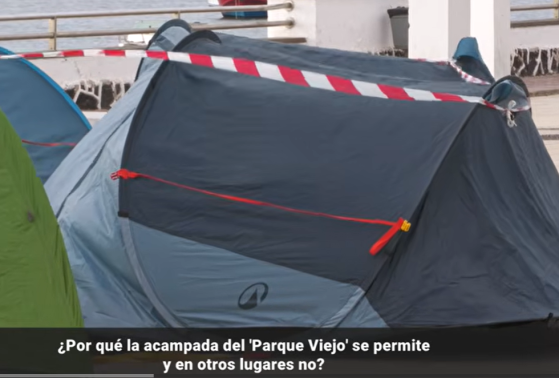 Los "acampados" del Parque Viejo podrían ser multados hasta con 3.000 euros Los "acampados" del Parque Viejo podrían ser multados hasta con 3.000 euros