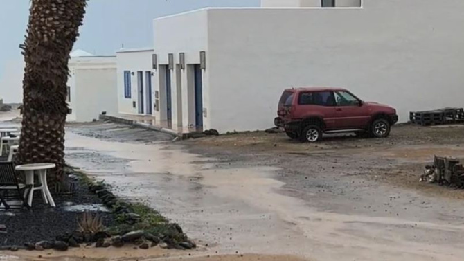 Lluvias en La Graciosa