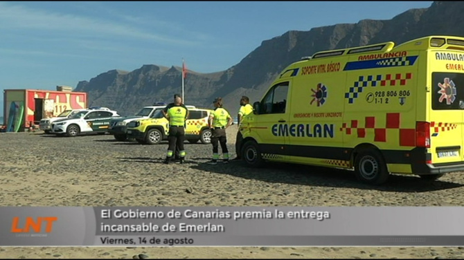 El Gobierno de Canarias premia la entrega incansable de Emerlan