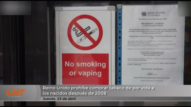 Reino Unido prohíbe comprar tabaco de por vida a los nacidos después de 2008
