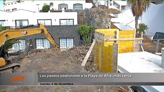 Los paseos peatonales a la Playa de Afre, más cerca