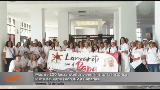 Más de 200 lanzaroteños viven 'in situ' la histórica visita del Papa León XIV a Canarias Más de 200 lanzaroteños viven 'in situ' la histórica visita del Papa León XIV a Canarias