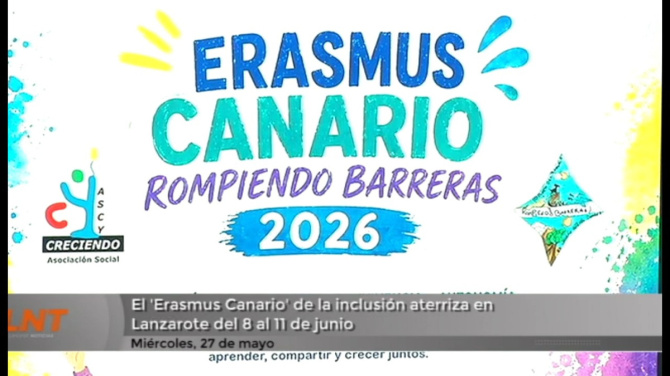 El 'Erasmus Canario' de la inclusión aterriza en Lanzarote del 8 al 11 de junio El 'Erasmus Canario' de la inclusión aterriza en Lanzarote del 8 al 11 de junio