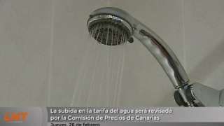 La subida en la tarifa del agua será revisada por la Comisión de Precios de Canarias