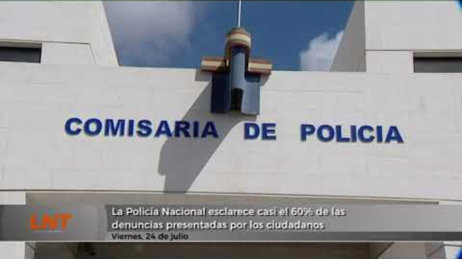 La Policía esclarece casi el 60 % de las denuncias presentadas por los ciudadanos La Policía esclarece casi el 60 % de las denuncias presentadas por los ciudadanos