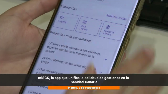 miSCS, la app que unifica la solicitud de gestiones en la Sanidad Canaria