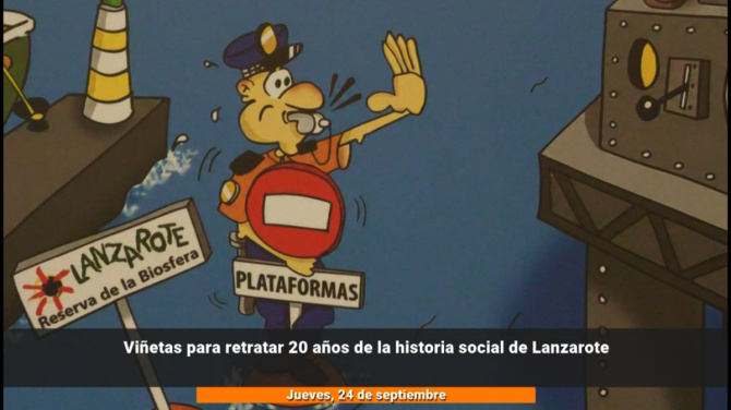 Veinte años de Lanzarote, contados a golpe de viñeta por Miguel Cabrera Veinte años de Lanzarote, contados a golpe de viñeta por Miguel Cabrera
