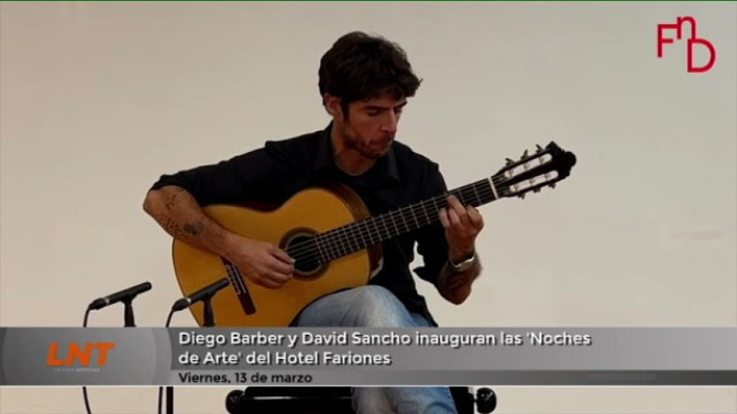  Diego Barber y David Sancho inauguran las 'Noches de arte' del Hotel Fariones