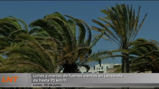 Lunes y martes de fuertes vientos en Lanzarote de hasta 70 km/hora