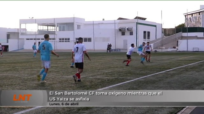 El San Bartolomé CF toma oxígeno mientras que el US Yaiza se asfixia El San Bartolomé CF toma oxígeno mientras que el US Yaiza se asfixia
